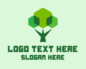 Modern Geometric Tree Logo