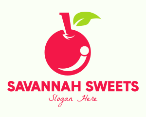 Sweet Red Cherry logo design