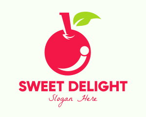 Sweet Red Cherry logo design