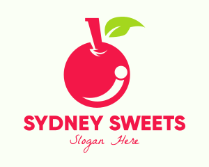 Sweet Red Cherry logo design