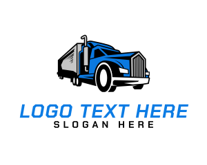 Blue Delivery Truck logo