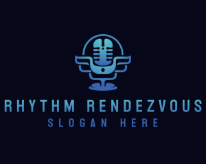 Podcast Mic Studio logo design