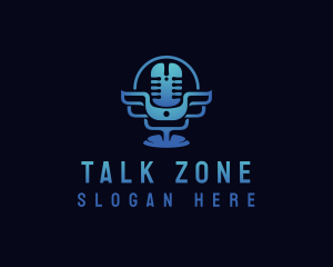 Podcast Mic Studio logo design