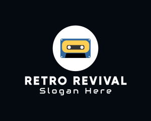 Retro Casette Tape logo design