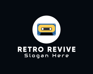 Retro Casette Tape logo design