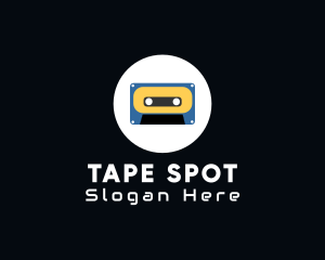 Retro Casette Tape logo design