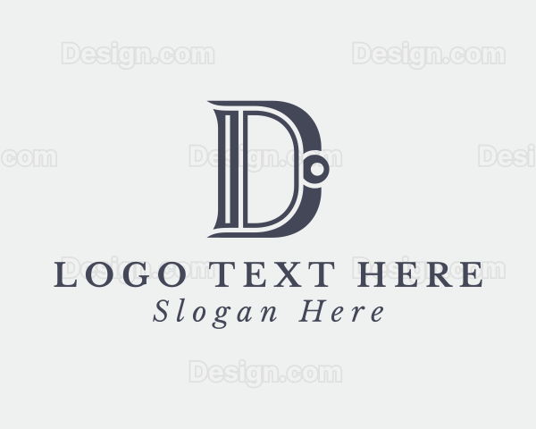 Lawyer Legal Advice Firm Letter D Logo