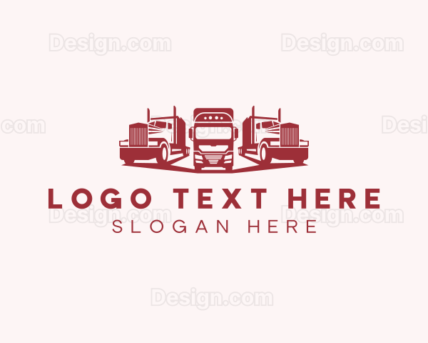 Logistics Fleet Truck Logo