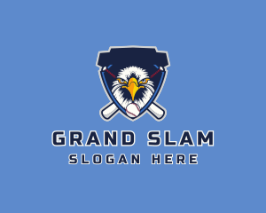 Eagle Baseball Shield logo