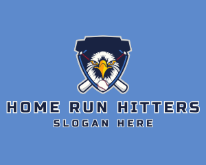 Eagle Baseball Shield logo