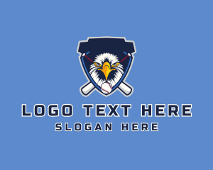 Eagle Baseball Shield Logo