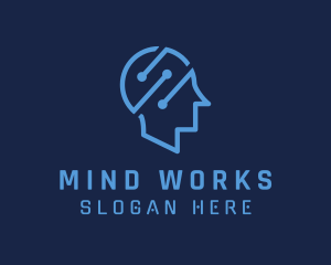 Human Tech Mind logo design