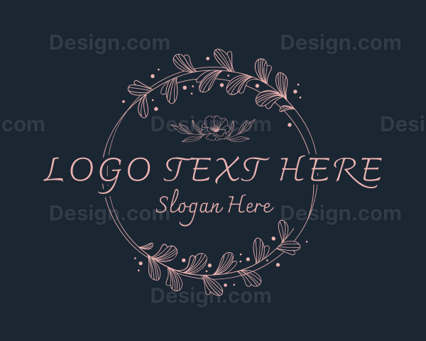 Floral Hairdresser Beauty Logo