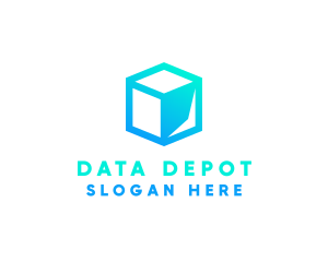 Data Tech Cube logo design