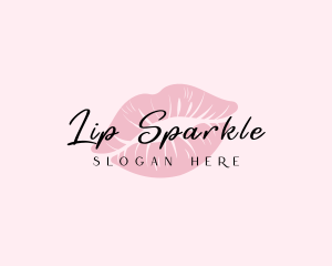 Feminine Lips Kiss logo design