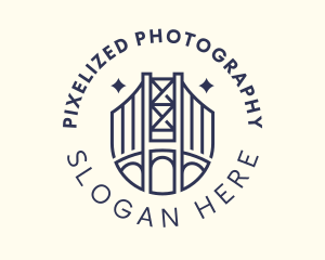 Industrial Golden Gate Bridge  logo design