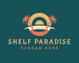 Tropical Summer Beach logo design