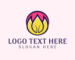 Lotus Flower Leaf  logo