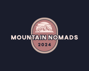 Mountain Sunset Adventure logo design