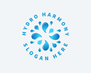 Water Splash Droplet logo