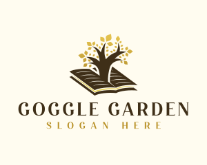 Tree Book Knowledge logo design