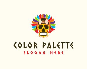 Colorful Festival Mask logo design