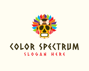 Colorful Festival Mask logo design