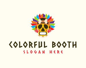 Colorful Festival Mask logo design