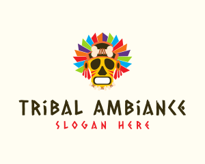 Colorful Festival Mask logo design