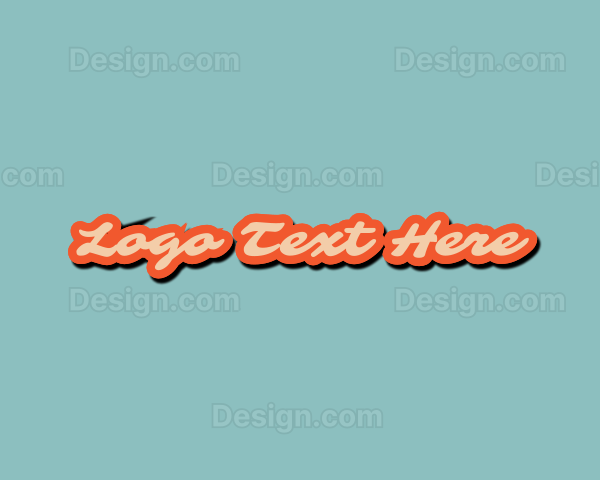 Cursive Pop Business Logo