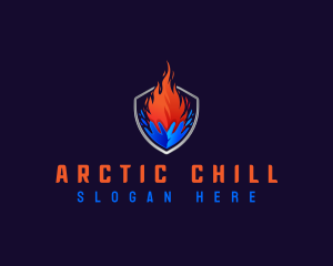 Fire Ice HVAC Shield logo