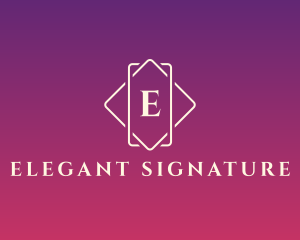 Elegant Diamond Jewelry Boutique logo design