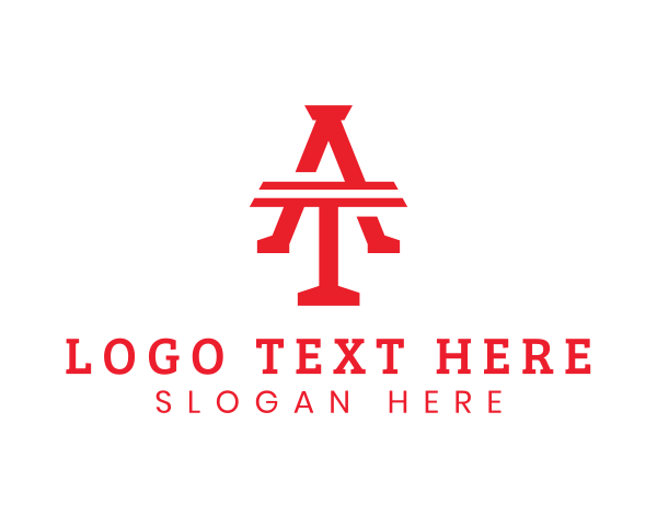 Letter At logo example 3