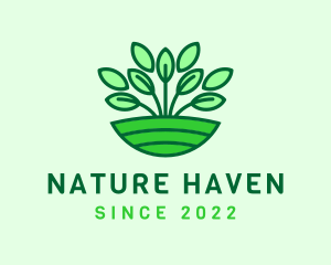 Natural Plant Gardening  logo design