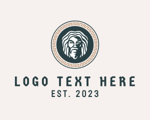 Mythology God Medallion logo design