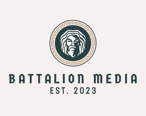 Mythology God Medallion logo design