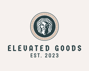 Mythology God Medallion logo design