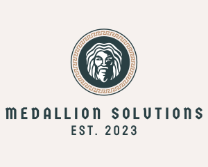 Mythology God Medallion logo design