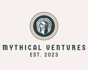 Mythology God Medallion logo design