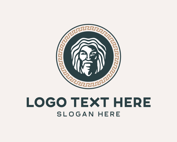 Mythology God Medallion logo