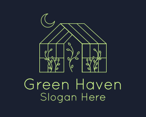 Greenhouse Garden Outline  logo
