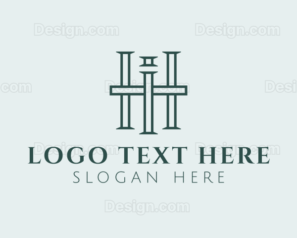 Professional Luxury Real Estate Letter HI Logo