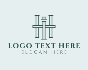 Professional Luxury Real Estate Letter HI logo