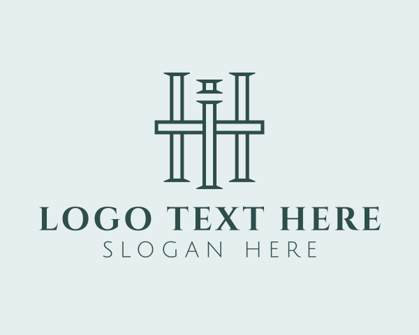Letter Hi logo example 2
