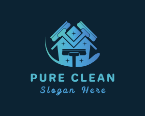 Clean Home Vacuum logo design