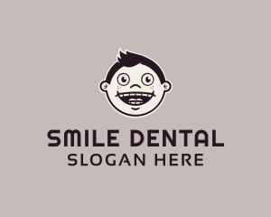 Smiling Male Face logo design