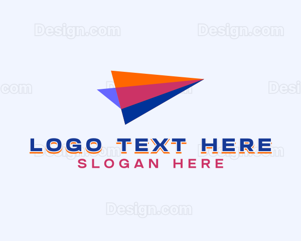 Plane Delivery Shipment Logo