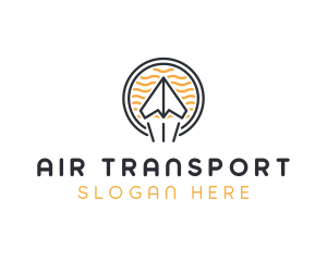 Plane Travel Logistics logo design