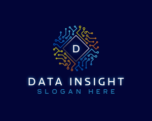 Electronics Circuit Data logo design