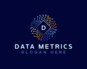 Electronics Circuit Data logo design